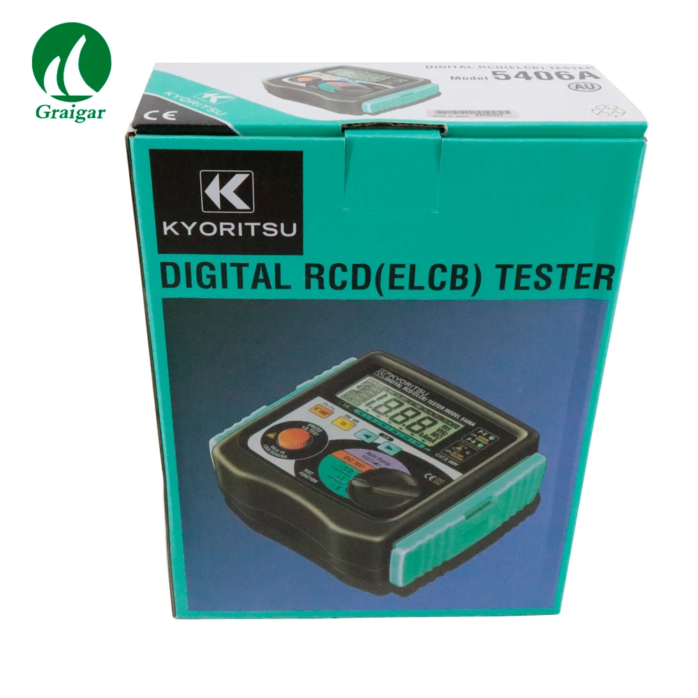 KYORITSU5406A цифровой RCD (ELCB) тестер большой пользовательский Цифровой Дисплей