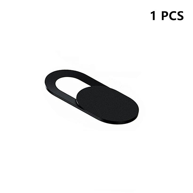 1 PCS Black Ультра-тонкий пластик крышка Кнопка курсор видео крышка объектива камеры для айпад ноутбук стикер телефон конфиденциальности - Цвет: 1 PCS Black