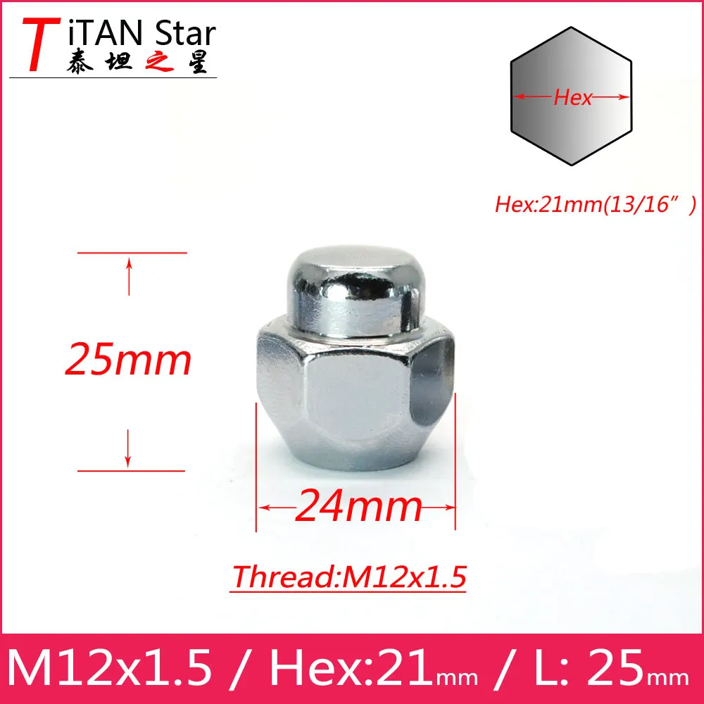 1 шт. M12x1.5 5 OEM OE Заводские колеса обода шестигранные гайки 21 мм для Mazda 3 6 Atenza Axela CX 4