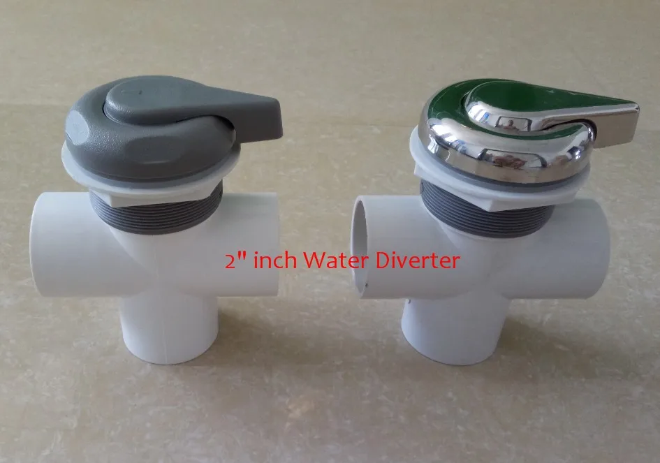 

2" inch spa water diverter,water & hot tub water selector Plastic or Chromed Version