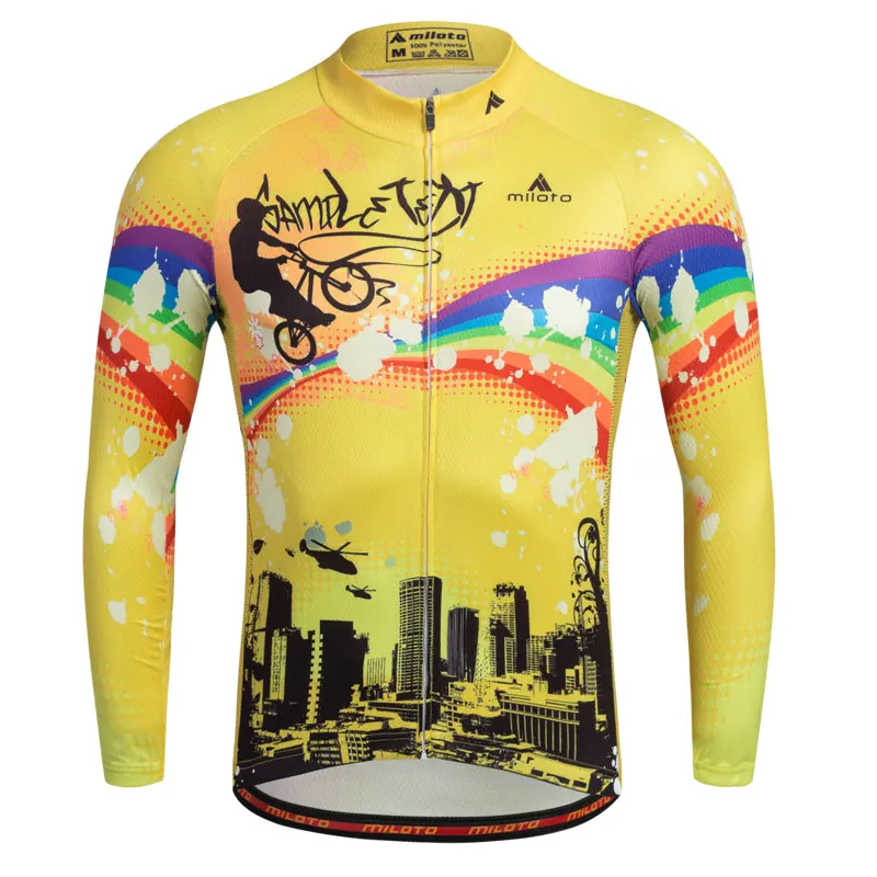 MILOTO велосипедная одежда пара Майки для велоспорта Топы Maillot Ropa Ciclismo для мужчин и Wo мужчин s велосипед дорога с длинным рукавом Одежда