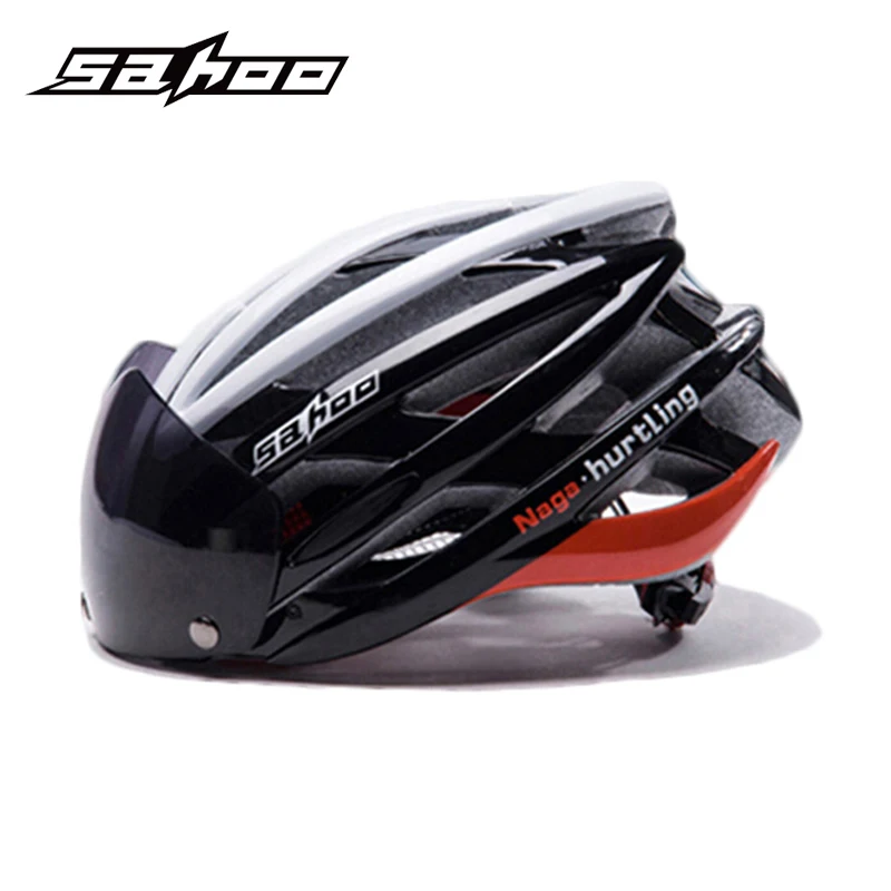 Шлем велосипедный SAHOO ультралегкий с очками 2018|bicycle helmet|bike helmetcasco ciclismo |