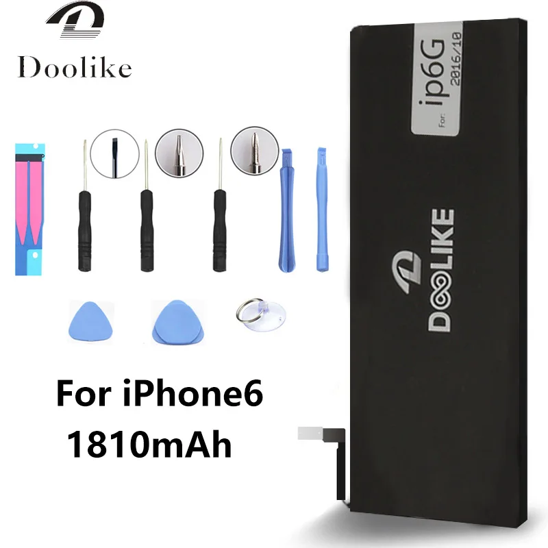 IP6 Doolike реальная емкость 1810 мАч батарея мобильного телефона для Apple iPhone 6 Замена