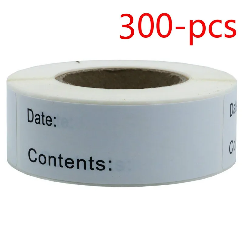 

1 x 3 Inch 300 pcs wedding-decoration Home kitchen Food Storage Labels Freezer & Refrigerator Freezer Labels Adhesive Label