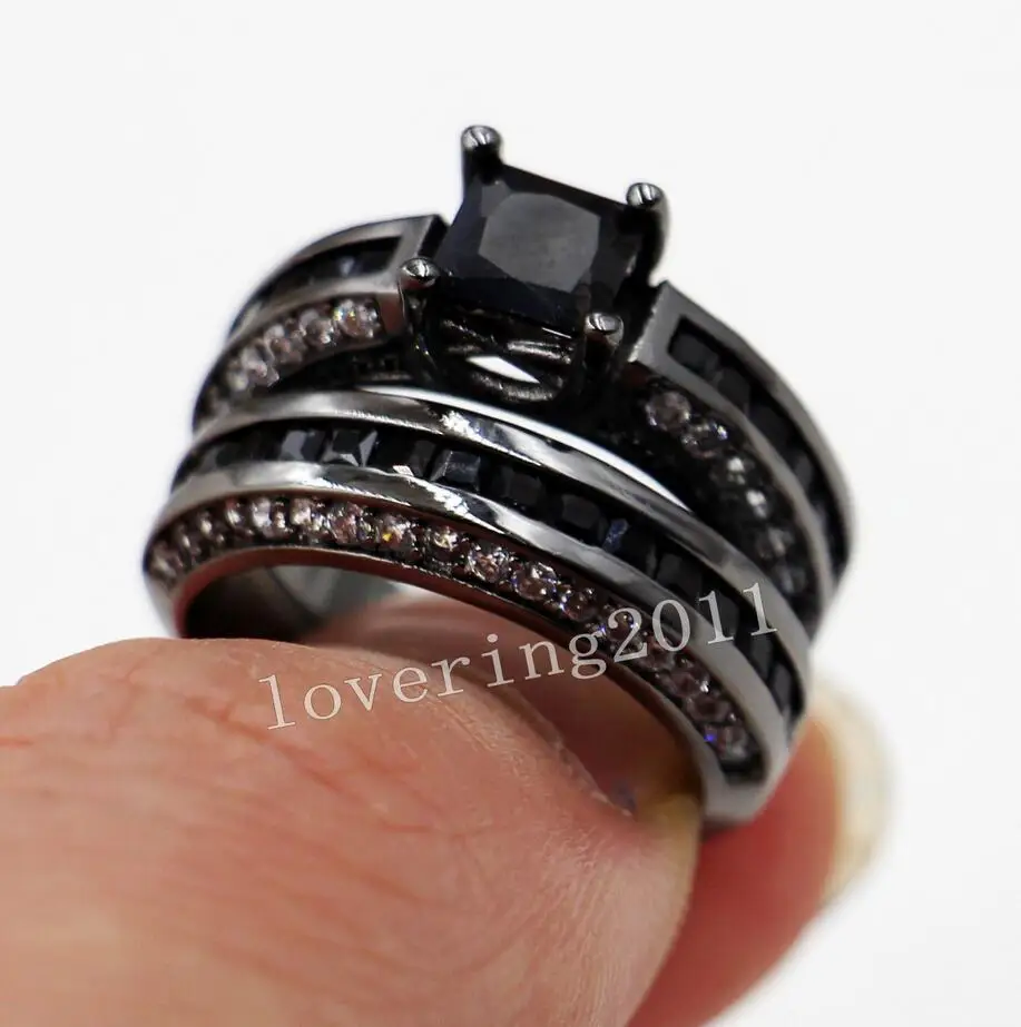 Новинка 2017 Лидер продаж парные модные ювелирные изделия 10 карат Черное золото