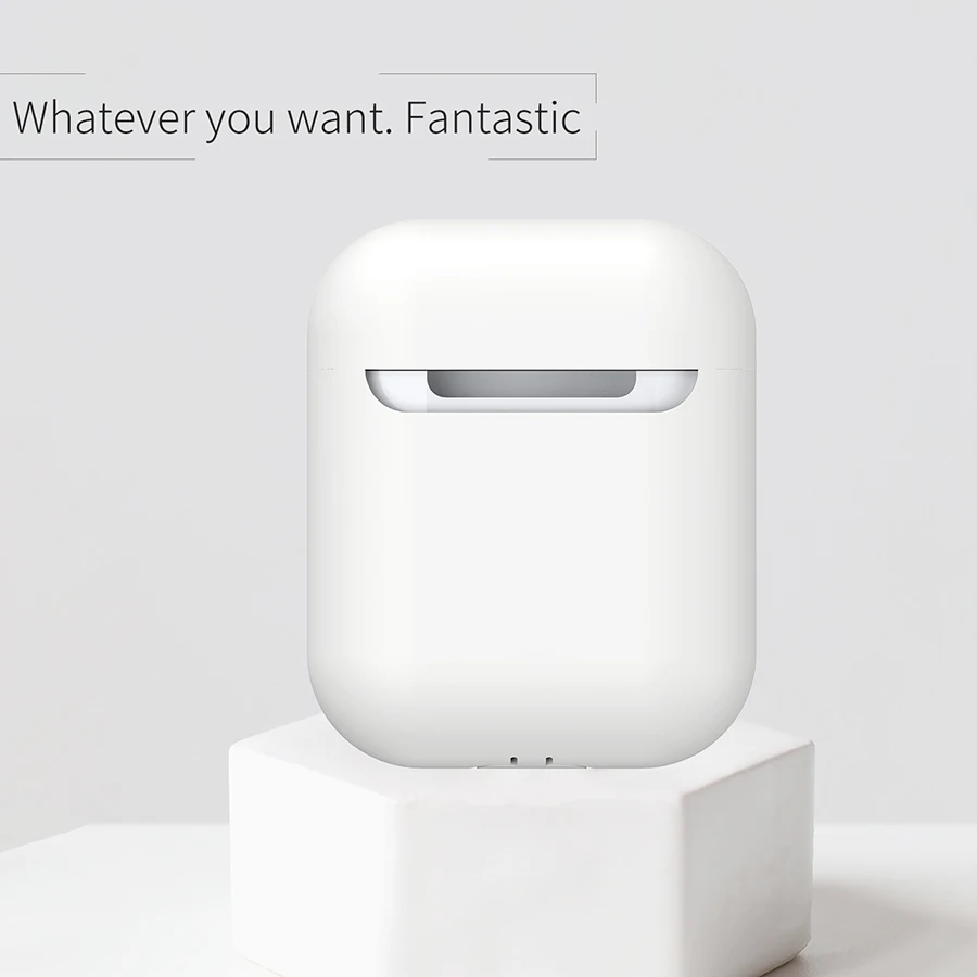 Ультратонкий чехол для Airpods 2 силиконовый защитный Airpds зарядный