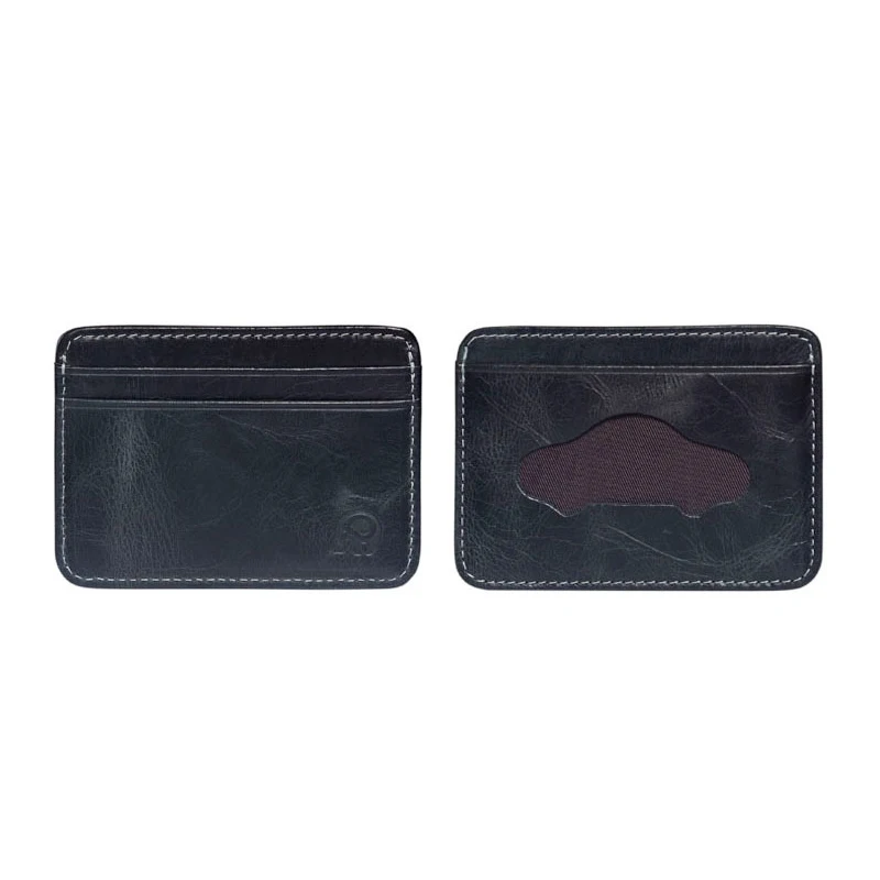 4 слота для карт портативные держатели в винтажном стиле масляный воск