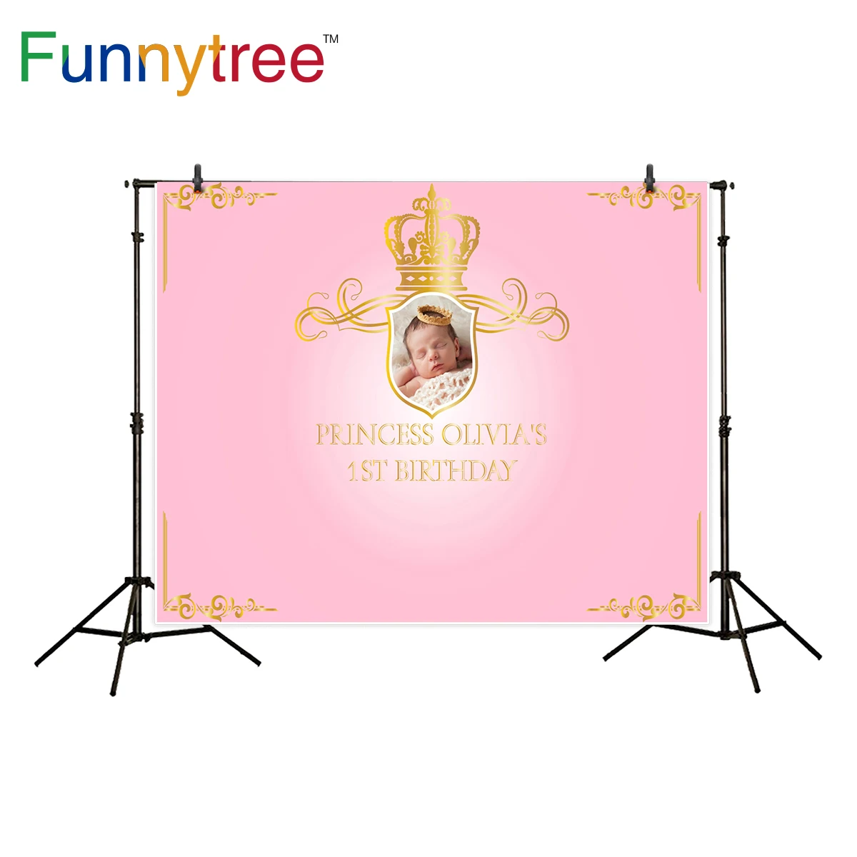 Фон Funnytree для детской фотосъемки с изображением милой короны|backdrops for photography|decor