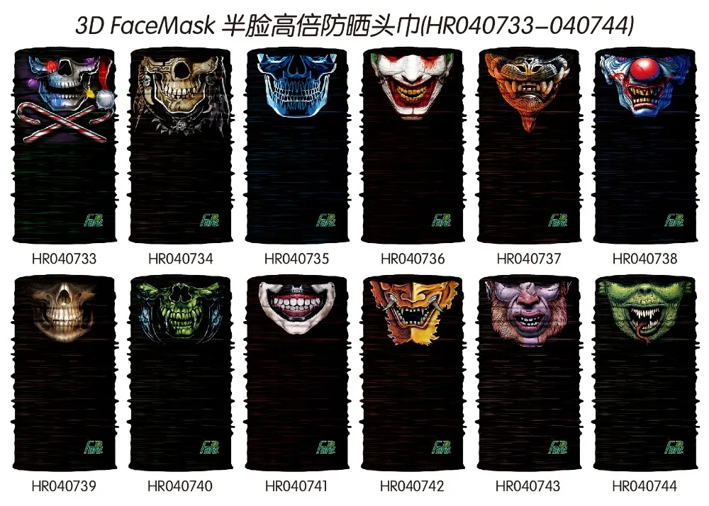 3D Лыжная маска-Балаклава Joker Facemask Ghost Durag Маска Тушь для ресниц Мотоцикл Лыжная Маска Мотоцикл Велоспорт Женщины Мужчины шарф бандана