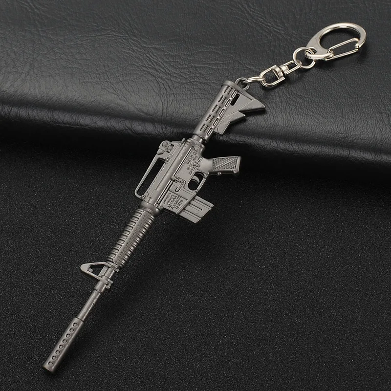 M4-A1 JOYA мужской брелок из нержавеющей стали Battlefield cosplay Реквизит брелок для мальчика игрушка 98K AWM Мини Подвеска для 10 см подарок бойфренду - Цвет: M4-A1