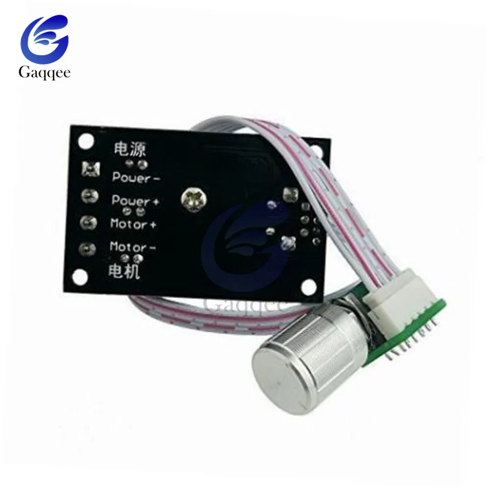 DC 12V 24V ШИМ двигатель Скорость Управление; регулируемый Реверсивный заднего хода Регулятор модуль Расширенный ручка переключателя Управление 3A 80W 6 V-28 V