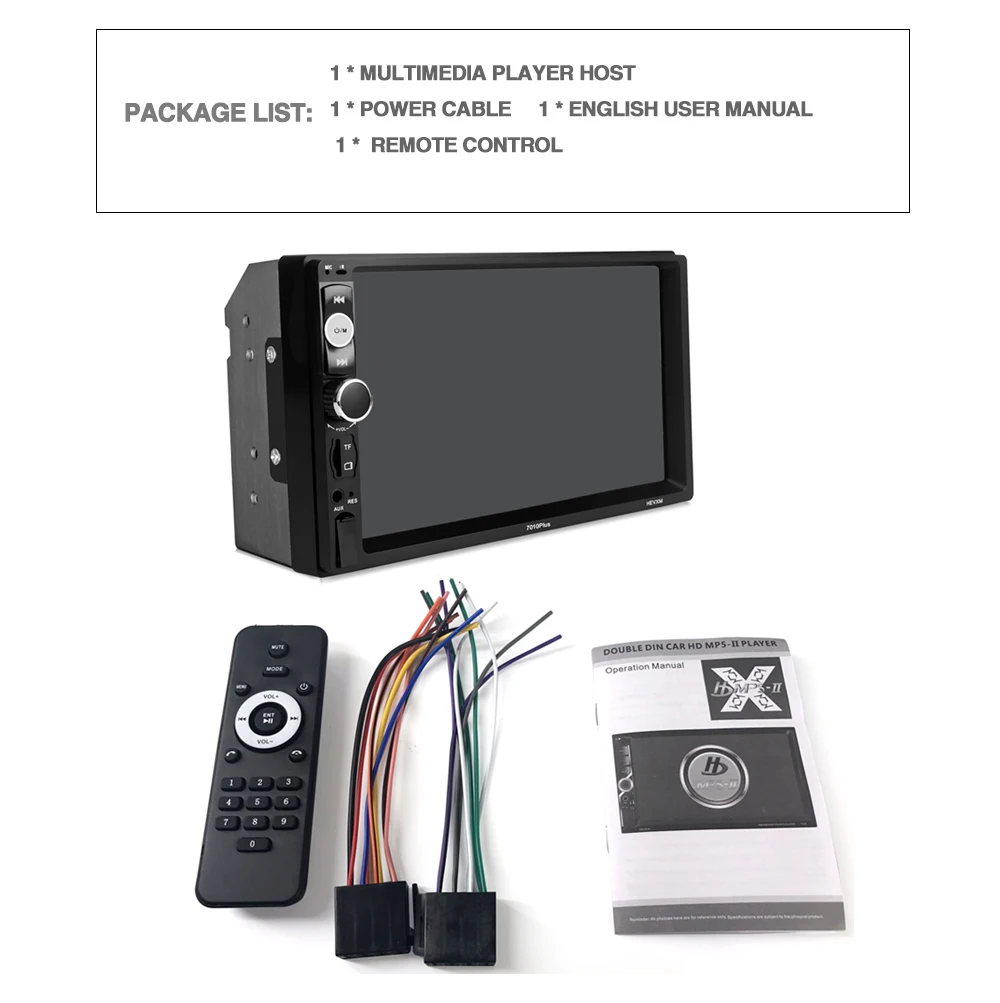 HEVXM 7010plus 2 Din сенсорный экран автомобиля MP5 плеер Универсальный Авто Радио Стерео Аудио Видео Мультимедиа плеер Зеркало Ссылка
