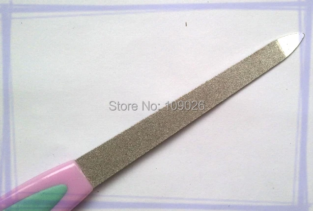 

10pcs Stainless Nail Files Buffer Buffing Slim Crescent Grit Sandpaper