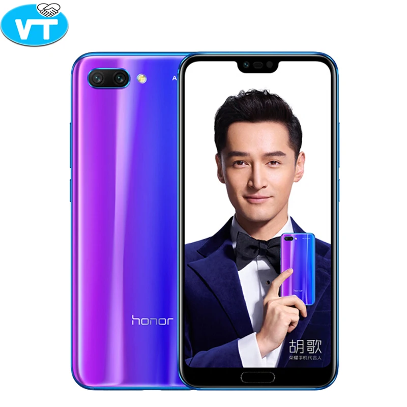 В наличии huawei Honor 10 4 ГБ 6 оперативная память Kirin 970 octa core 19:9 полный экран 5 84 дюймов