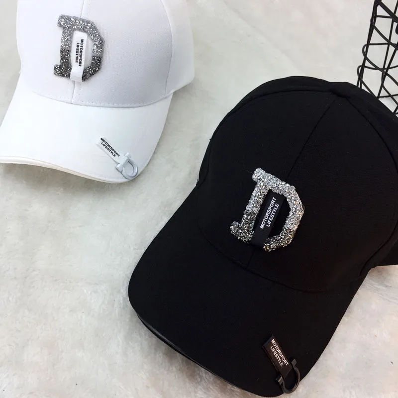 Doitbest, Корейская женская бейсболка с буквой D, женская летняя Солнцезащитная шляпа, Мужская Бейсболка, s костюм для влюбленных подростков