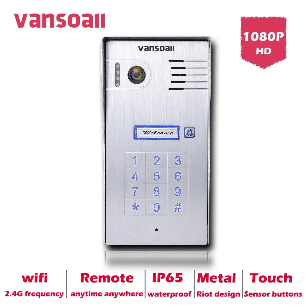 Умный беспроводной видеодомофон VANSOALL Wi Fi домофон с HD камерой безопасности
