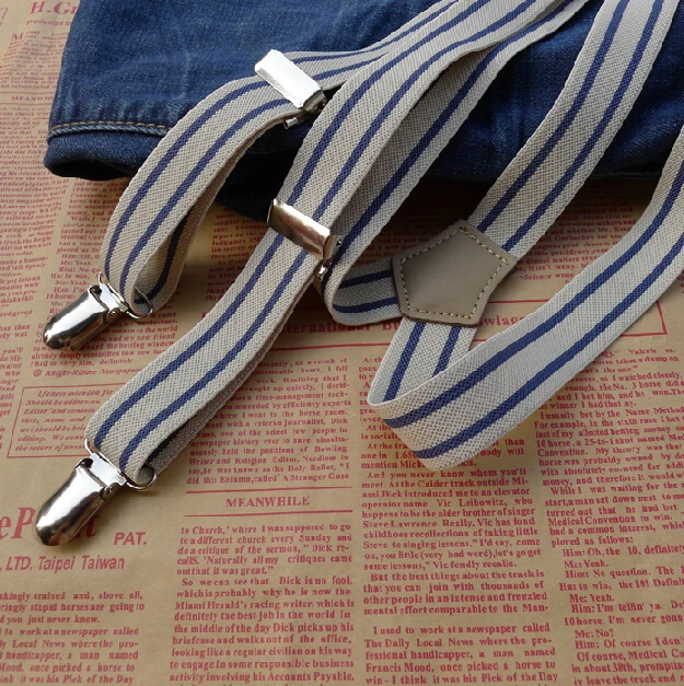 Мужские и женские эластичные подтяжки в полоску|suspender elastic|mens suspenderssuspenders striped |