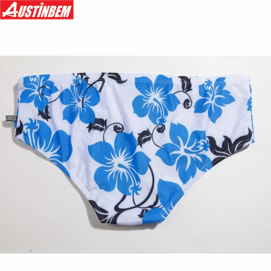 AUSTINBEM синий цветочный Мужской купальный костюм спортивные мужские плавки spra с