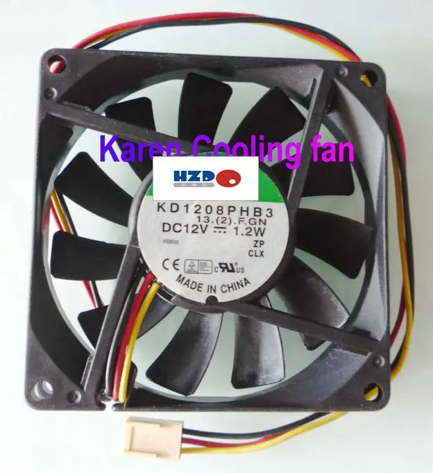 HZDO 8 см KD1208PHB3 ME80151V1-000C-G99 3 провод 8015 12 В AX08015B12H R128015BU 4 провода Охлаждающий вентилятор 80*80*15 мм FSY81B12H 2 провода