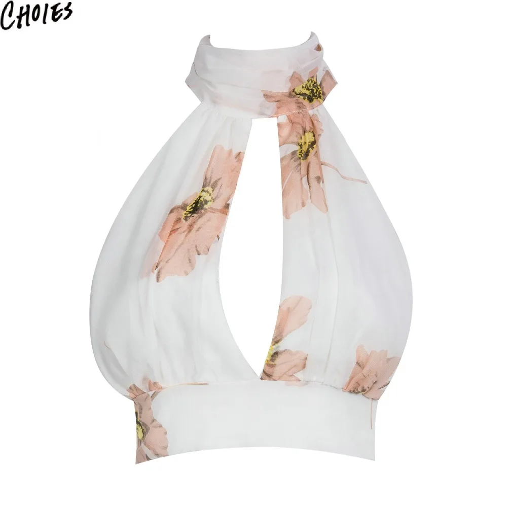 Женский топ 5 цветов с глубоким вырезом высокой горловиной кружевной открытой