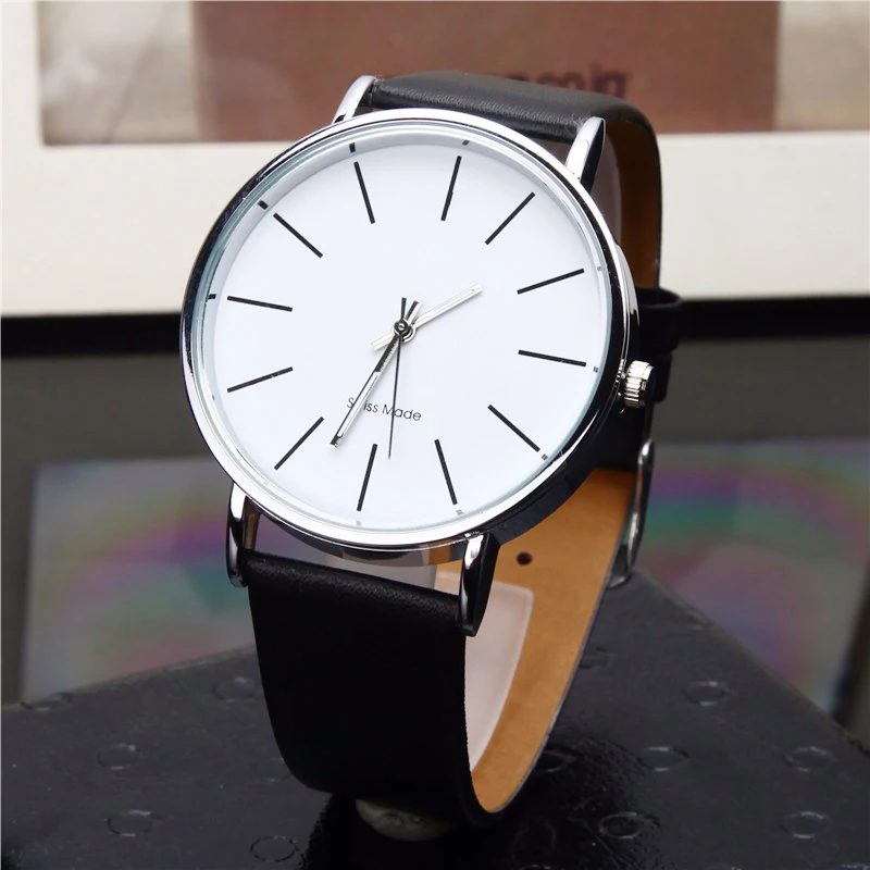 Мужские Аналоговые кварцевые часы в простом стиле мужские Модные повседневные