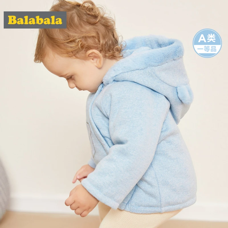 Balabala/куртка с капюшоном на подкладке из 100% хлопка для маленьких мальчиков и