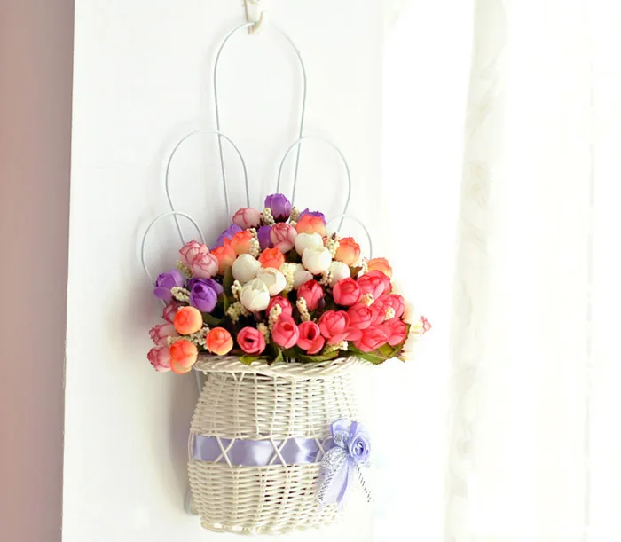 Искусственные цветы лаванда украшение гостиной спальни|basket of flowers|flower girl basket