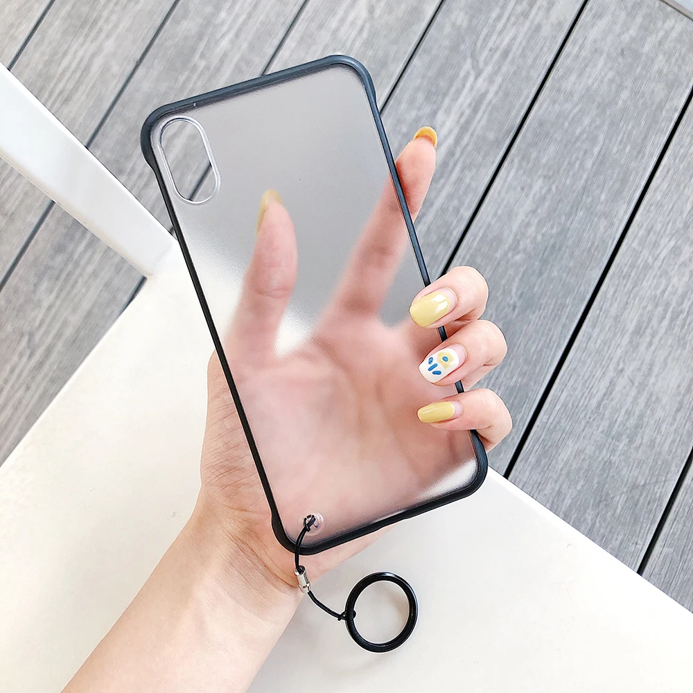 Чехол для Телефона iPhone 6 6s 7 8 Plus X XR XS Max роскошный безрамный держатель кольца