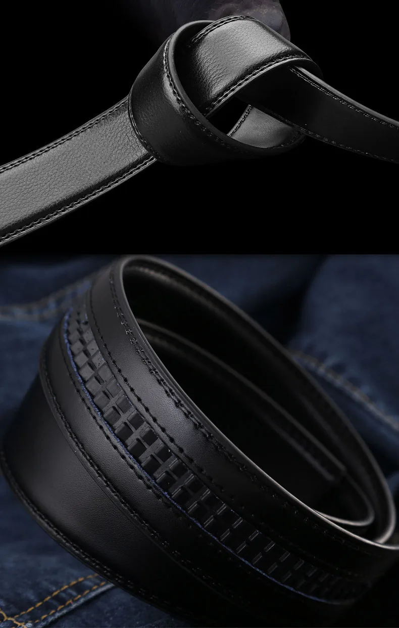 Новый дизайнерский кожаный мужской ремень Автоматическая Пряжка ремни для