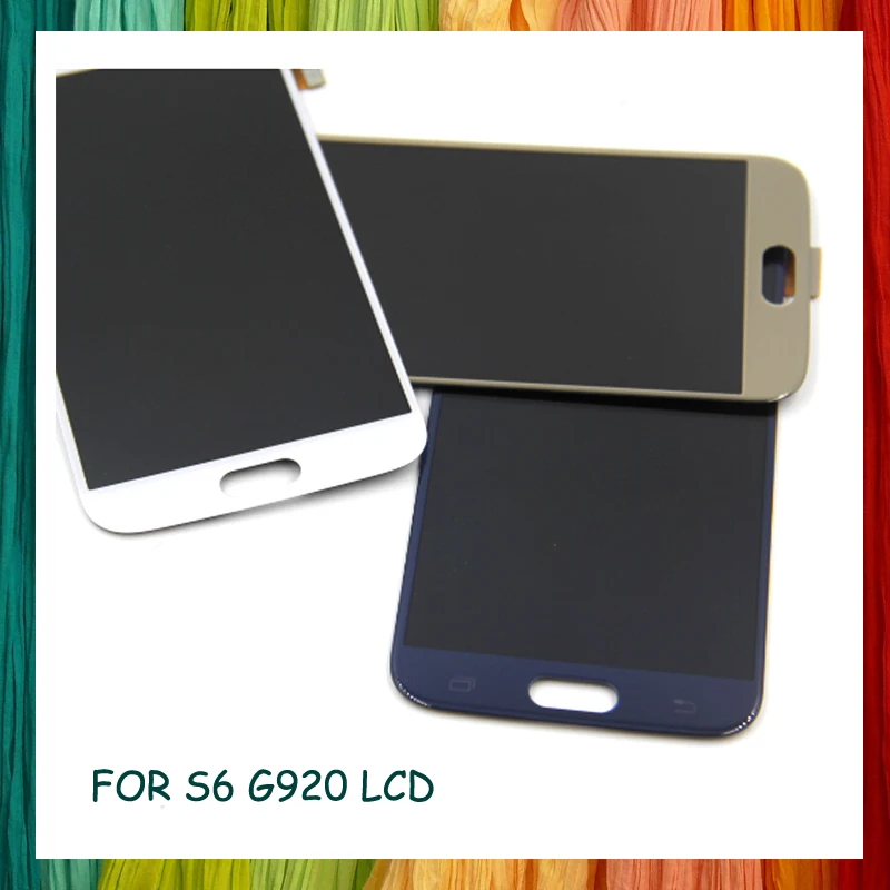 Для samsung s6 lcd для Samsung galaxy S6 дисплей сенсорный экран дигитайзер G920i G920P G920f G920V G920A