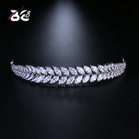 be 8 new wedding bridal leaves aaa cubic zirconia girls tiaras and crowns princess queen for prom hair jewelry h092
