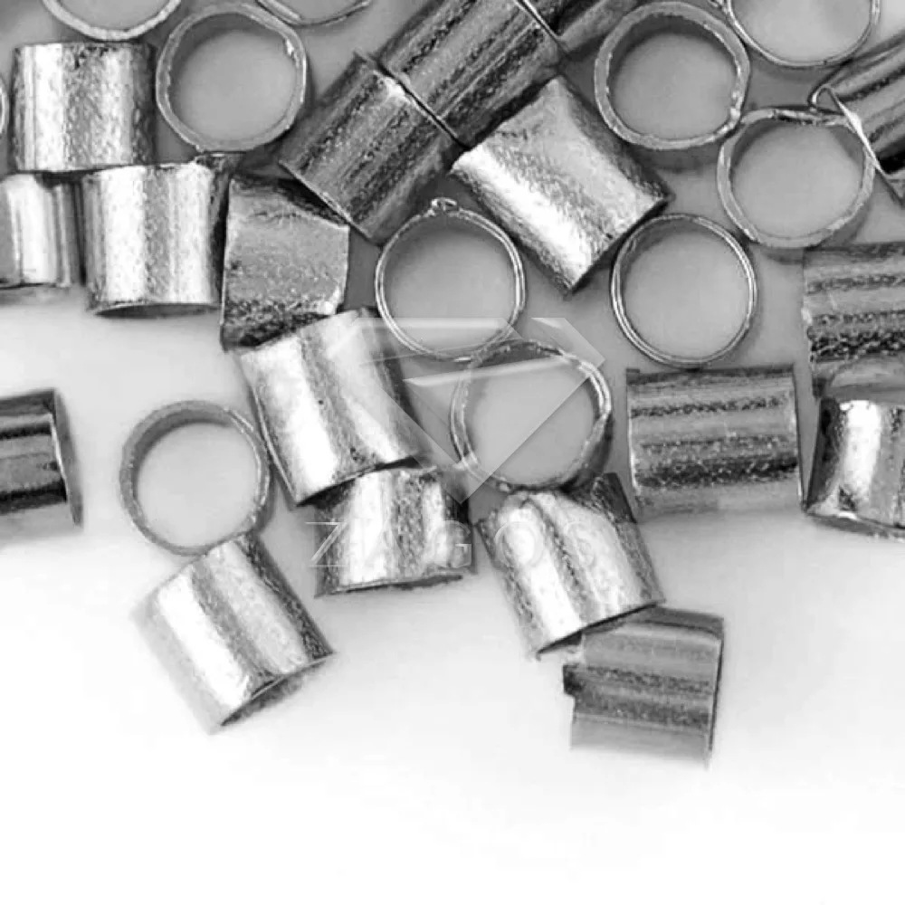 Обжимные бусины из латуни 2 х2 мм 20 г около 700 шт.|jewelry findings|tube crimp beadscrimp beads |