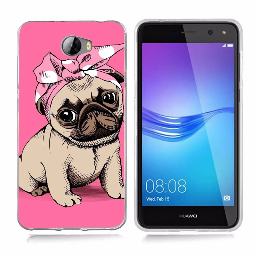 Для huawei P9lite/P8 Lite 2016 2017 Y5 II 2 Y5ii/Y6II компактный с милой собачкой рисунком в виде сов