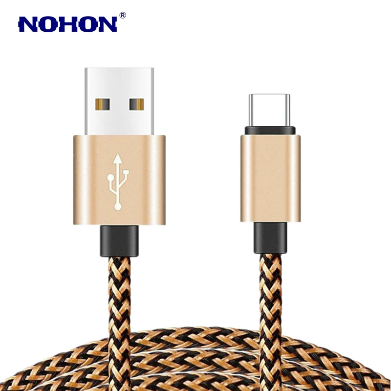 Зарядный кабель USB Type-C в оплетке для Xiaomi 5S 6 8 9 Redmi Note7 Pro Samsung S8 S9 S10 Honor 10 1 м 2 3 |