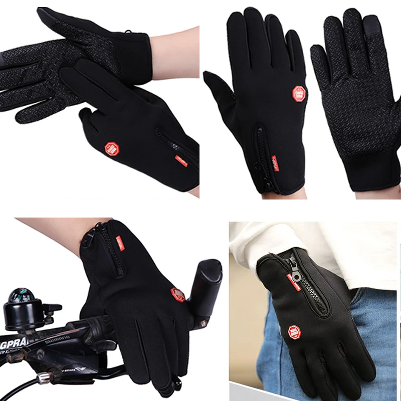 Популярные мотоциклетные перчатки мужские водонепроницаемые с сенсорным