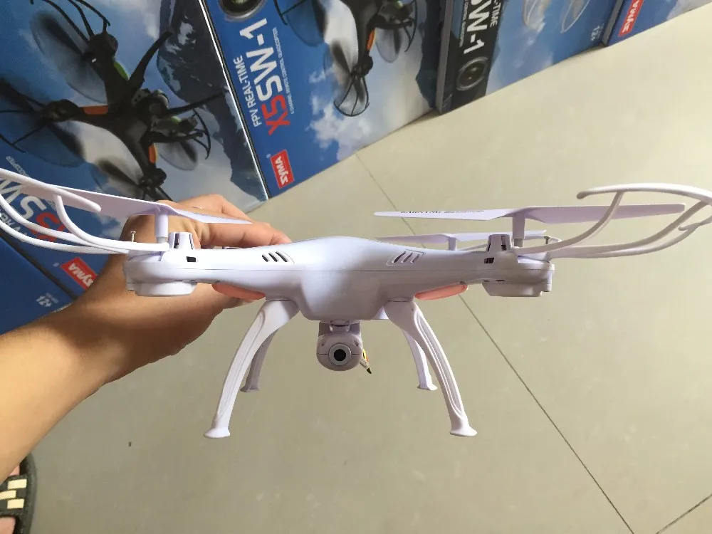 SYMA X5SW 1 с камерой 2 Мп WIFI FPV RC Квадрокоптер 4 ГГц 4CH 6 осевой гироскоп вертолет