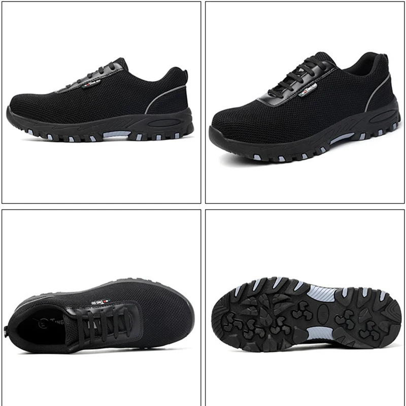 YD EVER Мужская Рабочая обувь устойчивые к проколу рабочие ботинки дышащая