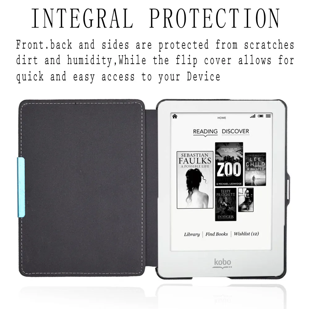 Ультратонкий чехол книжка для Kobo Glo (6 дюймов) модель электронной книги: N613