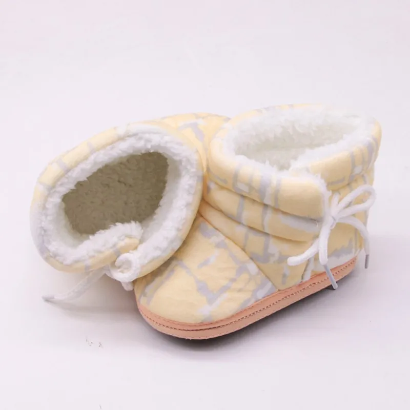 

2021 New Winter Newborn Baby Boots First Walkers Fashion Baby Boys Girls Fur Snow Comfort Warm Non-Slip Boots 0-18M