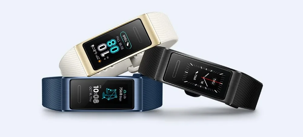 Huawei Band 3 Pro gps Band 3 Смарт-браслет 3 0,95 дюймов трекер для плавания Водонепроницаемый Bluetooth фитнес-трекер сенсорный экран