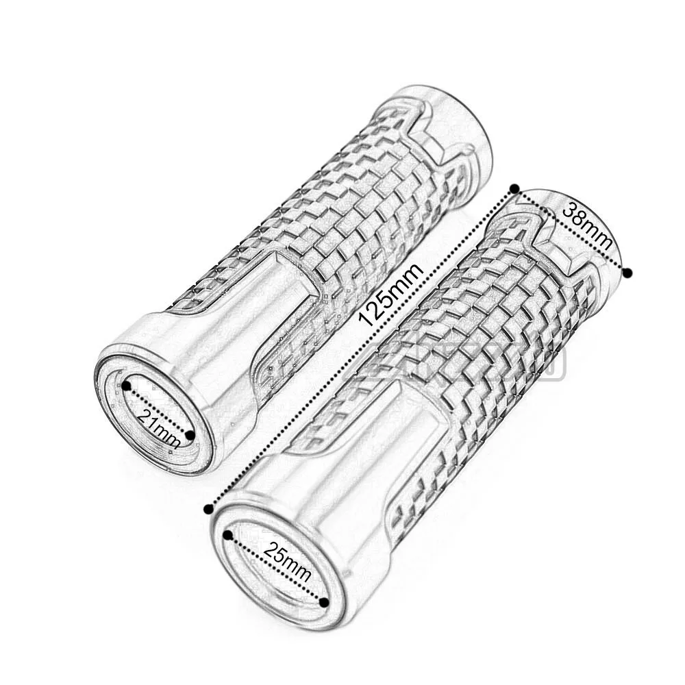 Рукоятка для мотоцикла 7/8 &quot 22 мм CNC алюминиевый резиновый гелевый Ручка Kawasaki Z900
