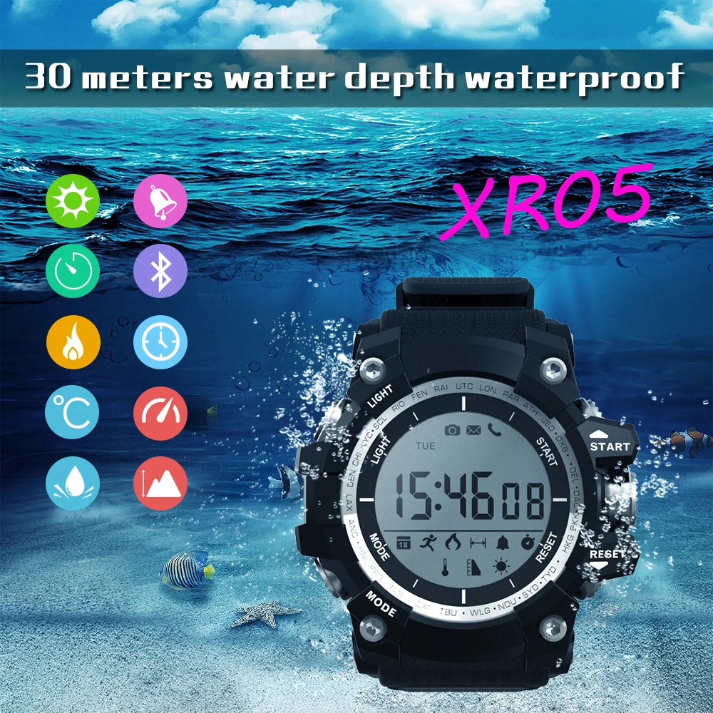 Оригинальные 30 метров Водонепроницаемый XR05 Смарт смотреть Спорт Наручные
