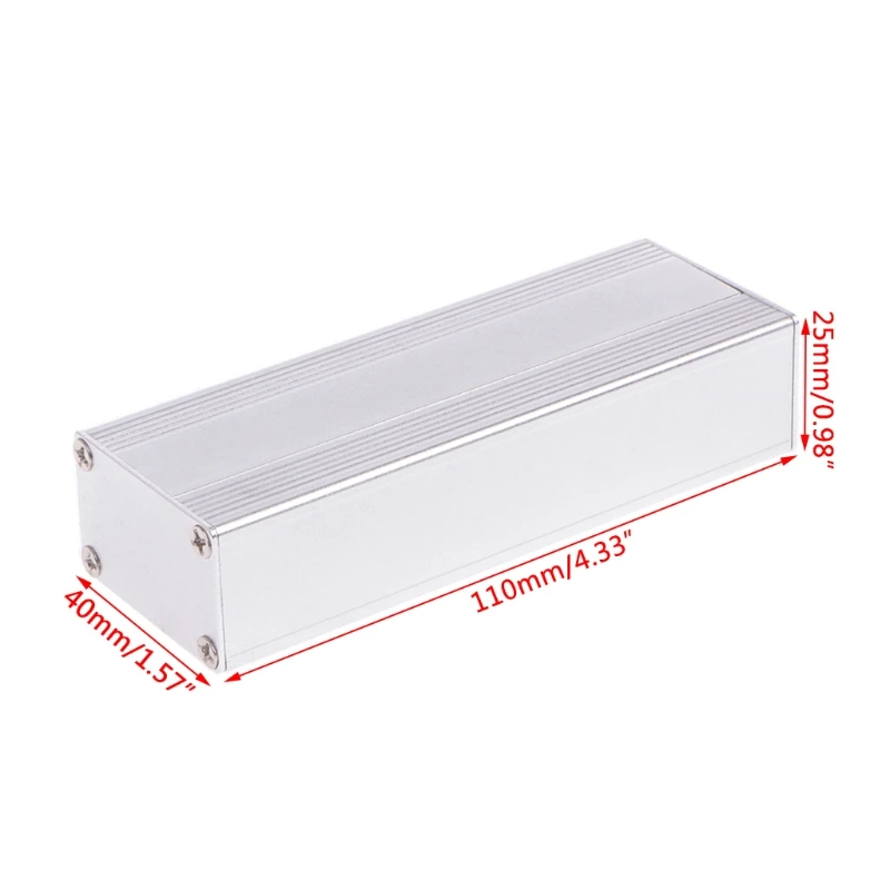 Алюминиевый корпус для проектной коробки электронный инструментов DIY 80x40x25 мм