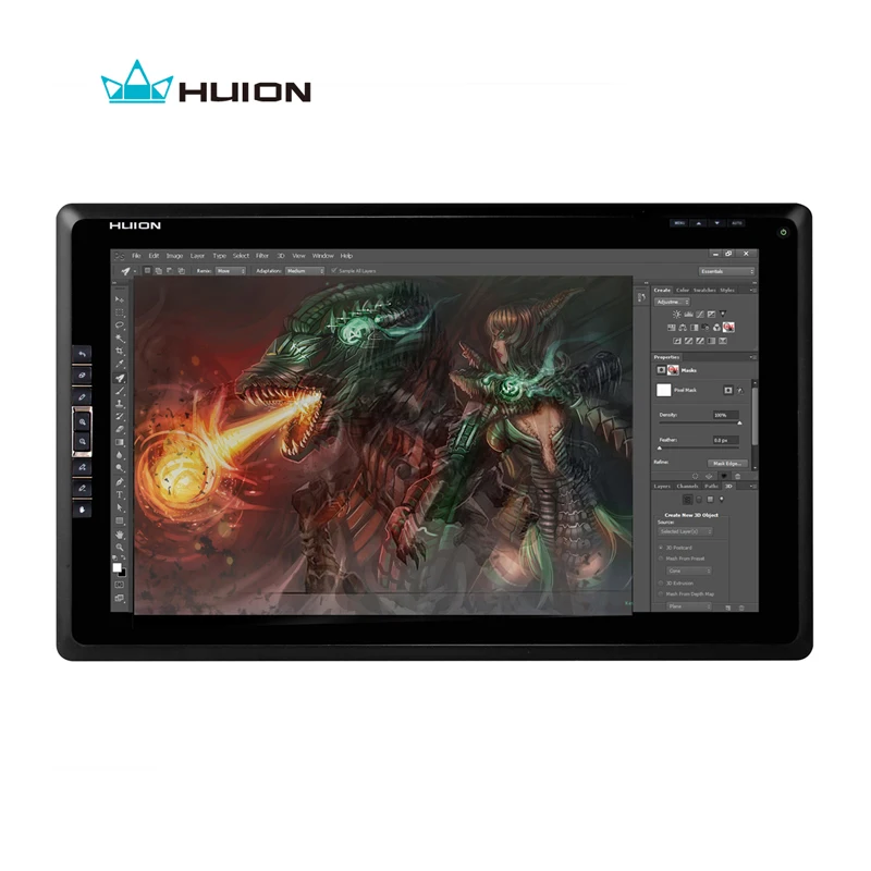 Лидер продаж Новинка HUION GT-185 ручка Дисплей монитор ЖК-дисплей мониторы Сенсорный