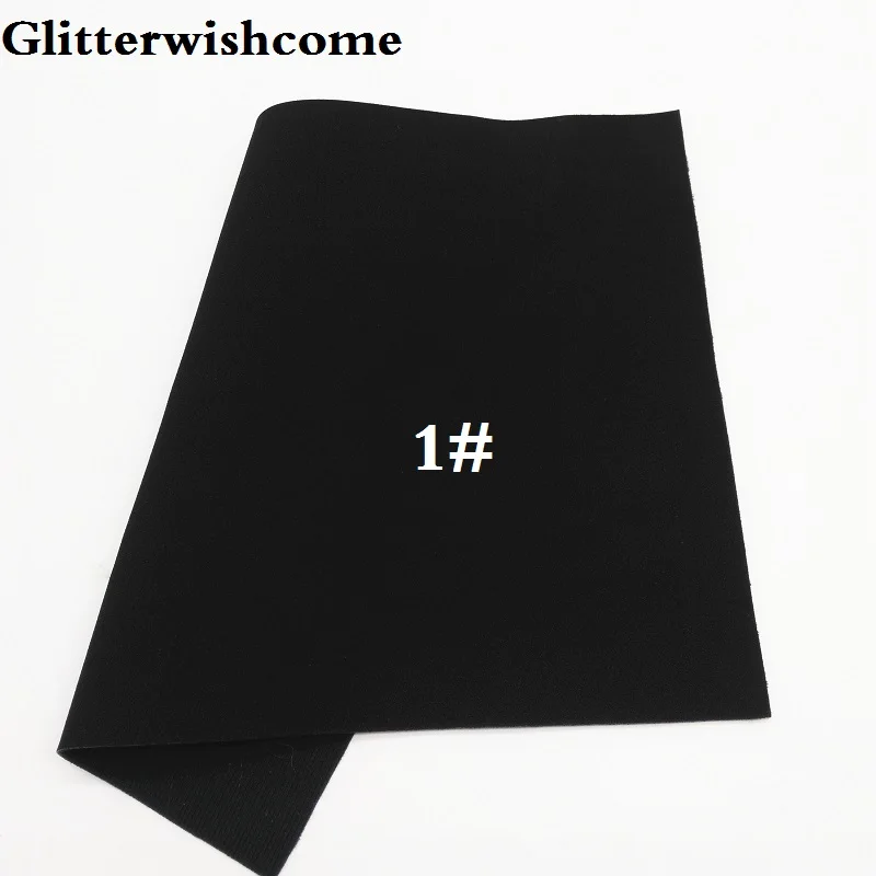 1 Glitterwishcome 21X29 см A4 размер винил для бантов нубук кожа Fabirc искусственная кожа листы для бантов, GM174A - Цвет: 1