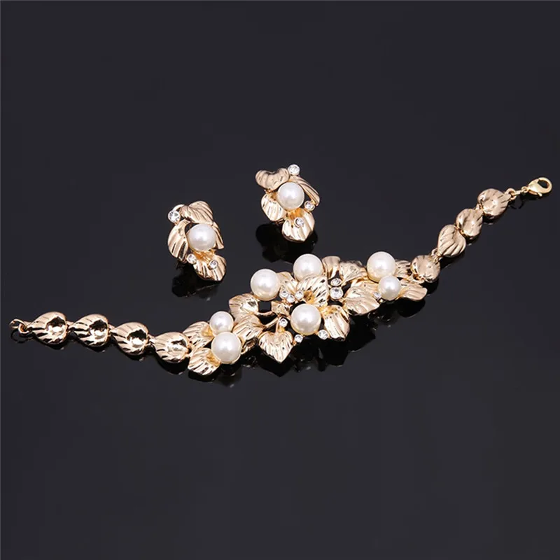 Pinksee сладкие романтические Наборы свадебных ювелирных изделий для Для женщин