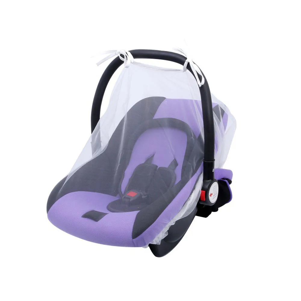 White Baby Crib Seat Mosquito Net Newborn Toddler Infant Baby Stroller Netting Canopy Cover Pushchair Insect Net Safe Mesh Buggy - Цвет: White