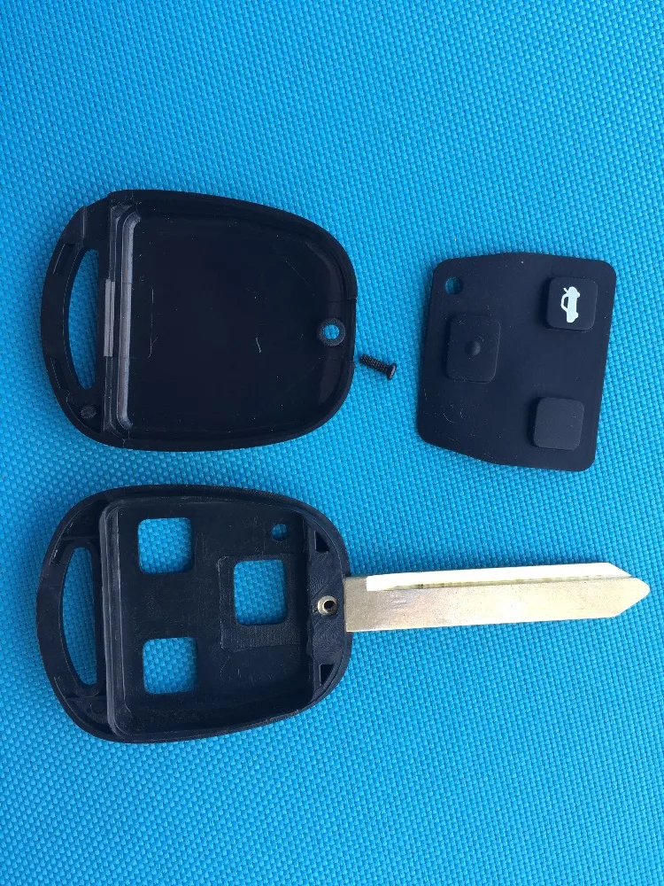 For Toyota Yaris Carina Avensis ETC. 3 Button Remote Key Case Shell Toy47 Uncut Blade No Logo Car Accessories Auto Parts Cheaper |