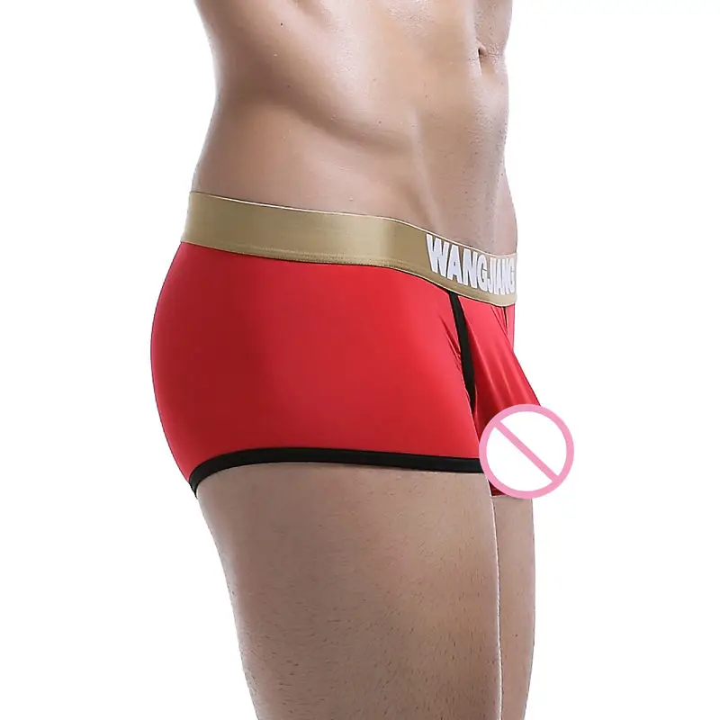 6Pcs/Lot Breathable Underwear Underpants Sexy Men's Ice Silk Boxers Low-rise Bulge Pouch Boxer Shorts Trunks Solid Soft Bottoms