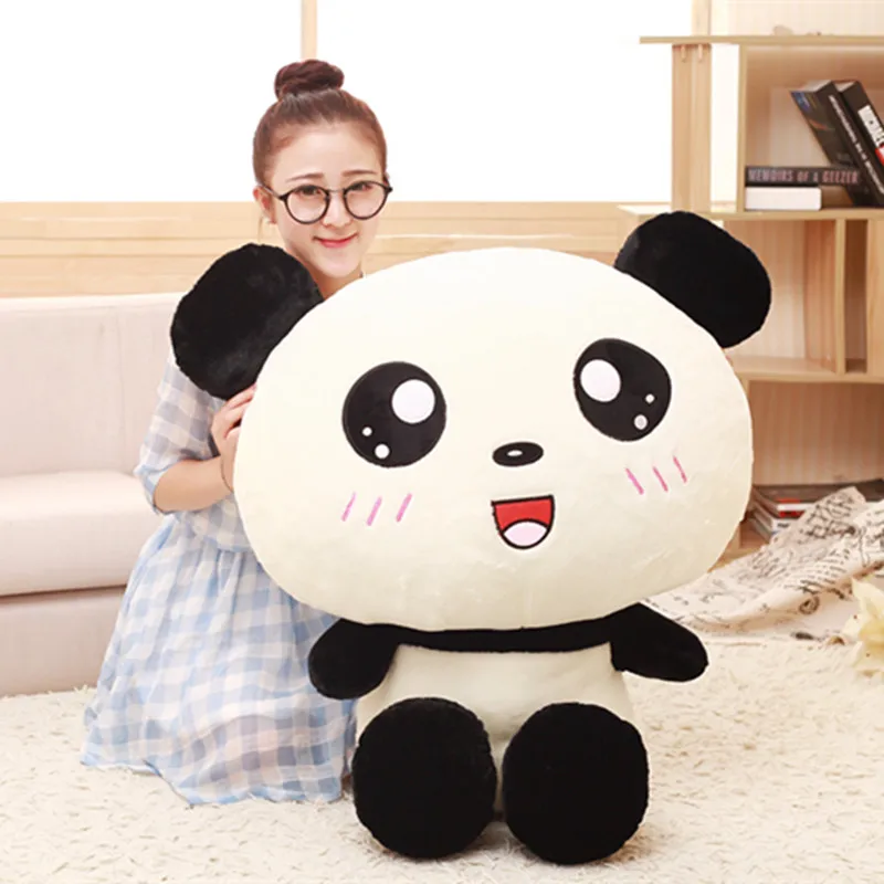

40cm Lovely Big Head Panda Plush Toys Stuffed Soft Animal Doll Cute Cartoon Soft Cushion Pillow Best Gift for Children